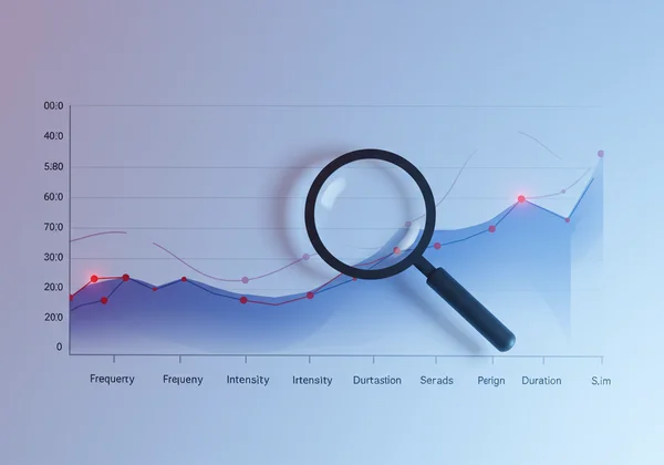 Visualisasi abstrak analisis keputusan ujian kemarahan