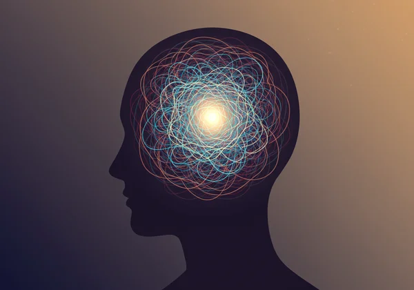 Seseorang menemui ketenangan di tengah-tengah fikiran yang huru-hara, melambangkan keseimbangan emosi