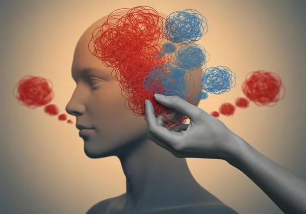 Seseorang mengawal pemikiran marah dengan CBT